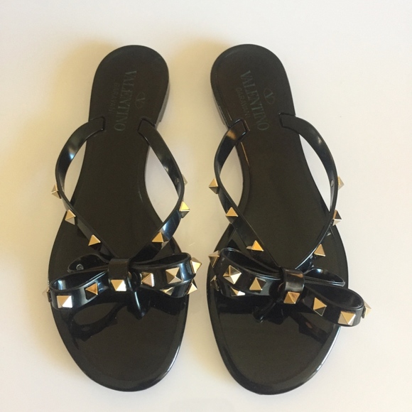 Valentino Garavani Rockstud PVC Flip Flop Thong - Picture 2 of 8